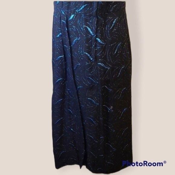 Carol Brent Vintage Union Made Sparkly Embroidered Print Retro Cocktail Dress M - Picture 7 of 16